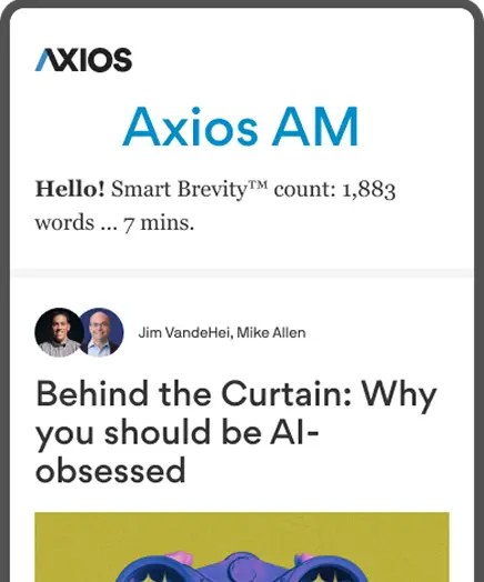 Phone showing newsletter